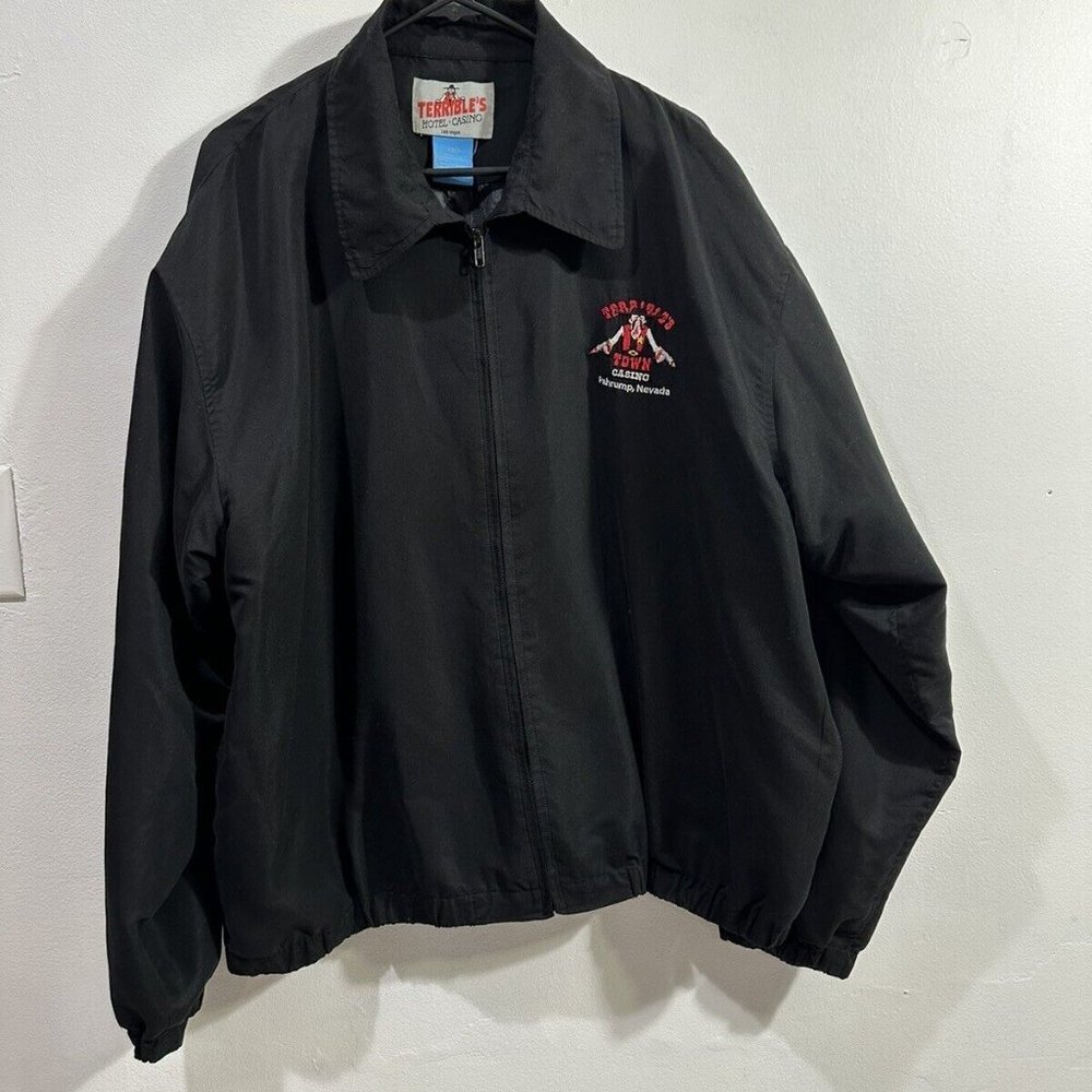 Vintage Terrible's Fiesta Casino Hotel Las Vegas Jacket Made In USA Men's Sz 2XL